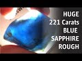 A 221 Carat Ethiopia Sapphire from the Tigray Sapphire Fields