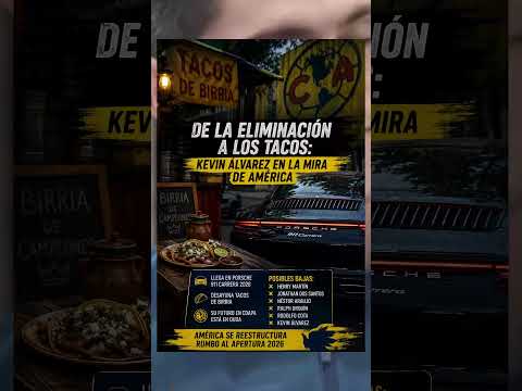 ¡Kevin Álvarez EN LA MIRA! 😳 De la eliminación con América… ¡a los tacos en Porsche! 🚨