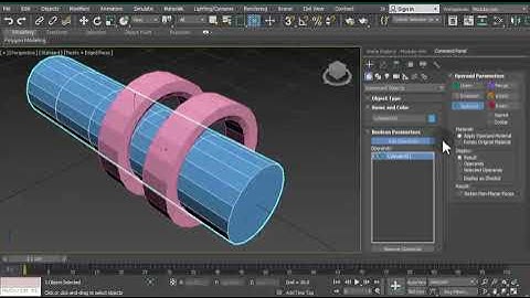 Boolean Subtract in 3ds Max 2021