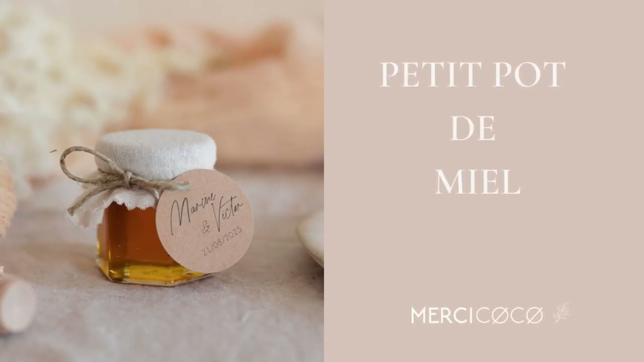 Petit pot de miel 30gr. Vente aux professionnels