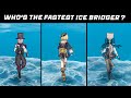 Whos the fastest ice bridger