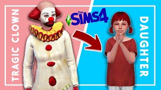 the TRAGIC CLOWN'S DAUGHTER is adorable || Sims 4 Occult Baby Challenge #17