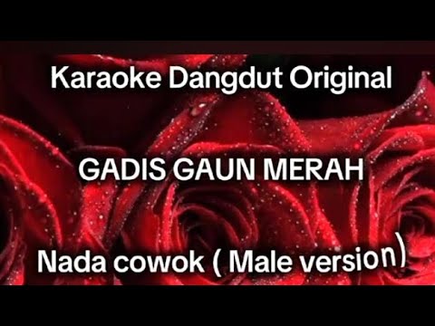 Gadis Gaun Merah Karaoke ( nada cowok) Cipt : Machfud Marfadi