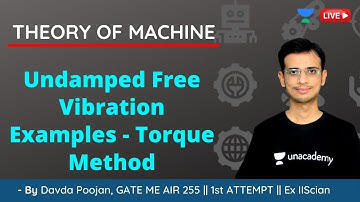 L18 : Undamped Free Vibration Examples - Torque Method | Theory Of Machine | GATE/ESE
