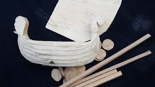 Lunchtime live | Carving a Viking Longship using the Dremel.