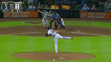 PIT@ATL: Frazier lines a two-run single the other way