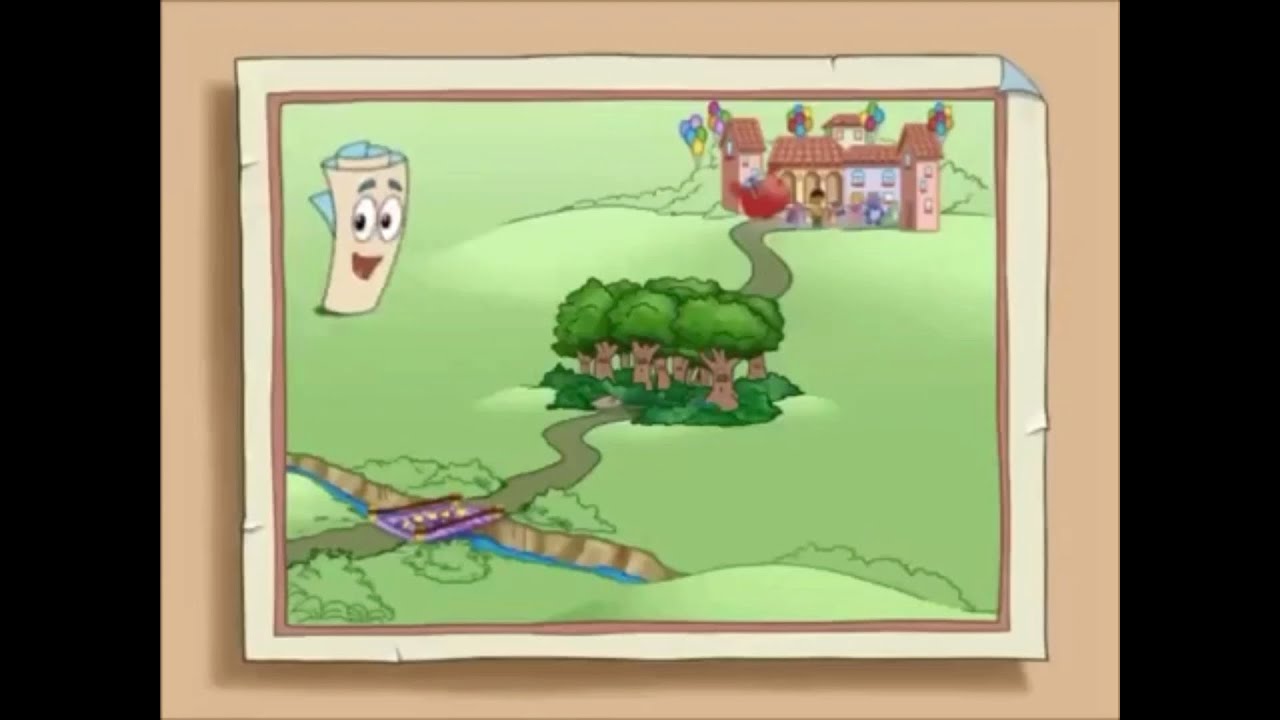 Dora the Explorer Map from The Backpack Parade PAL - YouTube