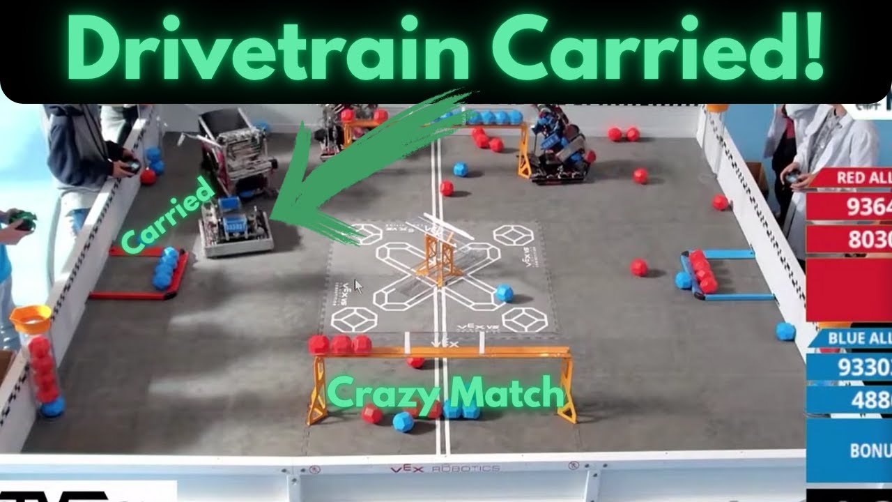 Эта трансмиссия выдержала этот матч! Разбор сумасшедших матчей VEX Push Back.