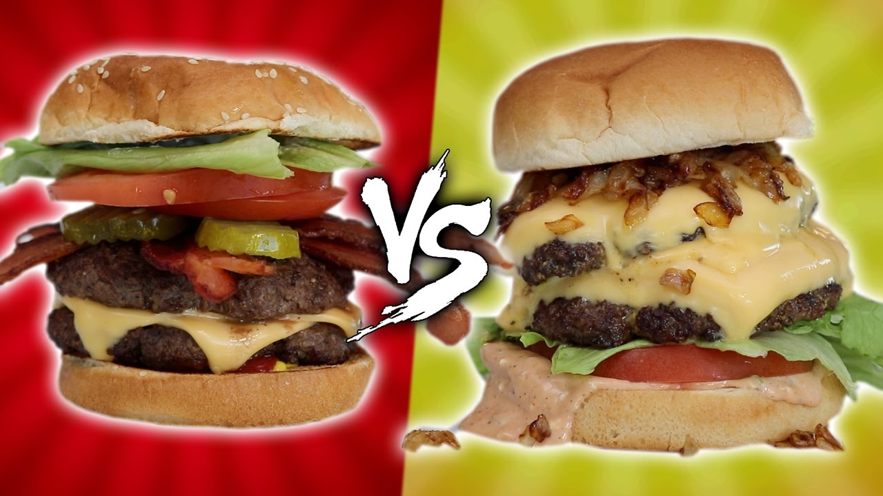 IN-N-OUT VS FIVE GUYS - HOMEMADE | HellthyJunkFood