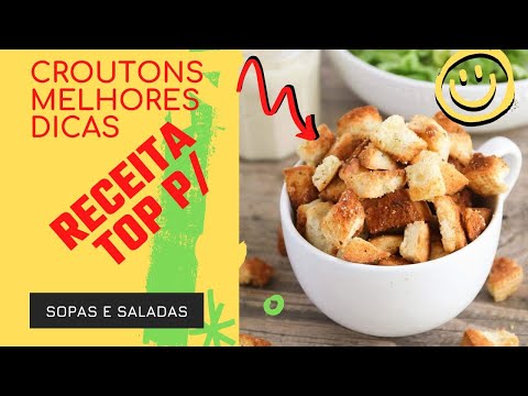 Vídeo: Como Fazer Sopa De Purê De Croutons