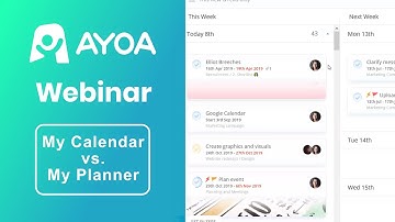 Ayoa Webinar: My Calendar vs. My Planner | 8th July 2020