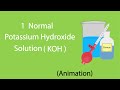 1 normal koh solution  how to prepare 1 normal potassium hydroxide solution