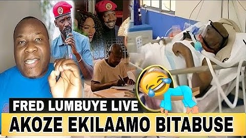 FRED LUMBUYE LIVE: YOSERI AKOZE EKILAMO WETWOGERELA EBINTU BITABUSE, Chemical Ali Live