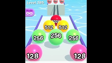 Ball Merge 2048 🎮⚾️❤️MAX LEVELS!! All Levels Gameplay Walkthrough Android, iOS NEW UPDATE Ep 11