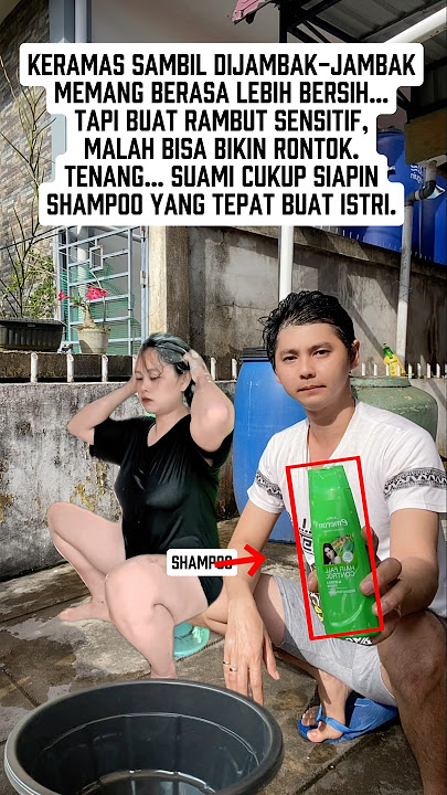 Boleh dijambak 💆‍♀️🚿 asal suami tahu caranya 😉 #shorts