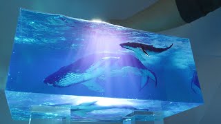 How to make Humpback Whales diorama | #Resin Art | #RAYCLAY #diorama #art