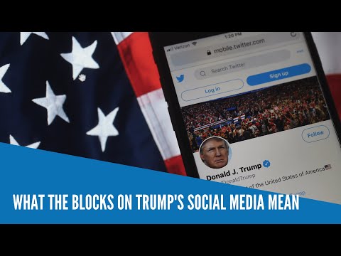 What the blocks on Trump's social media mean
