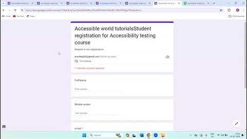 How to view the form responses in Google Sheets using a screen reader [Telugu]