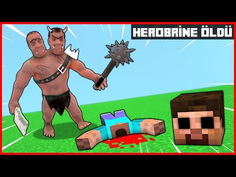 SAVAŞ VE BARIŞ HEROBRİNE'Yİ ÖLDÜRDÜ! 😱 - Minecraft