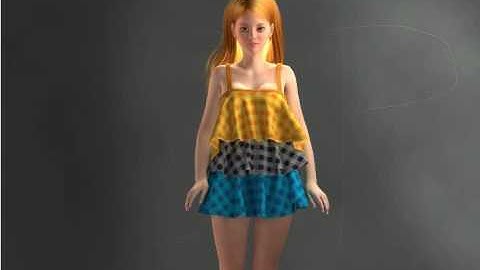 poser soft body physics dynamic ruffle dress