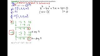2.3.4 The Rational Zeros Theorem