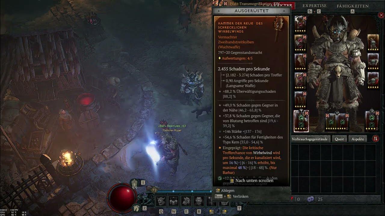 Diablo 4 Wirbelwind Barbar Guide für Mid bis Endgame YouTube