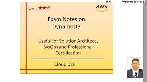 AWS DynamoDB  : Exam notes for AWS Solution Architect , SysOps