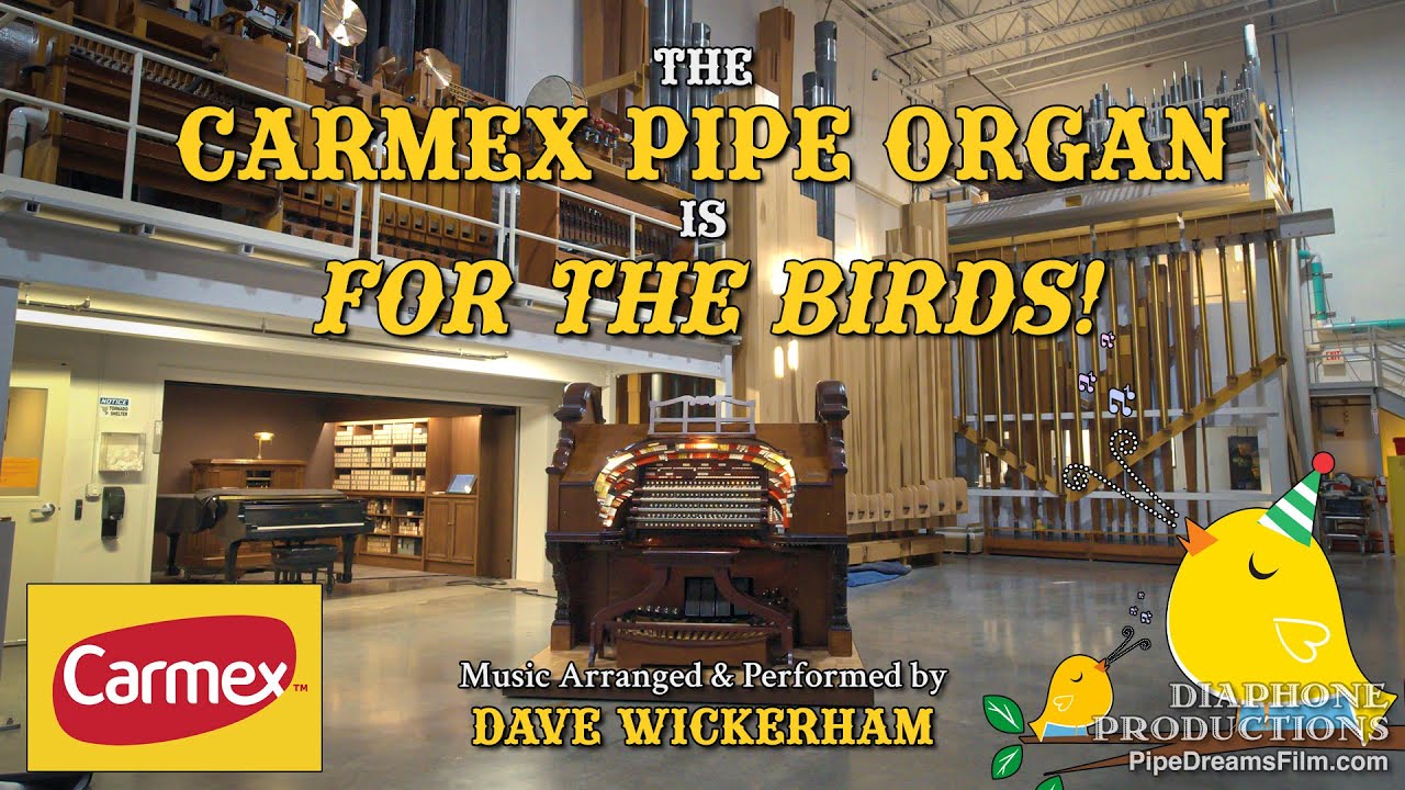 The Carmex Pipe Organ is For the Birds! – Pipe Dreams and Pizza Crusts