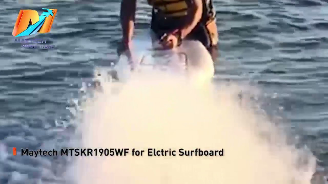 1905WF IP68 Fully waterproof electric surfboard remote controller customer test video
