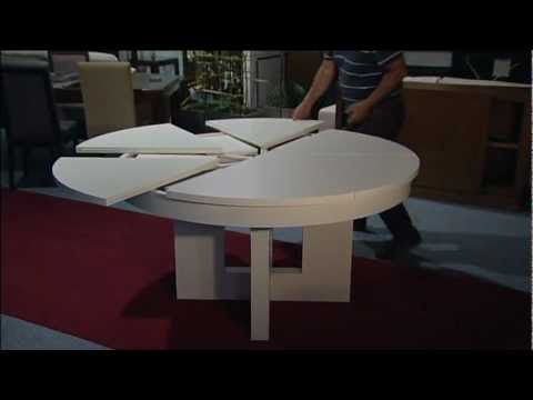 Mesa redonda extensible. muebles artenogal sonseca (toledo) youtube Diseños d comedores giratorias