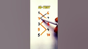 IQ test Draw a line with numbers 1 to 10.