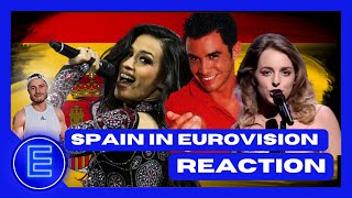 SPAIN IN EUROVISION - REACTION - ALL SONGS 1961-2023