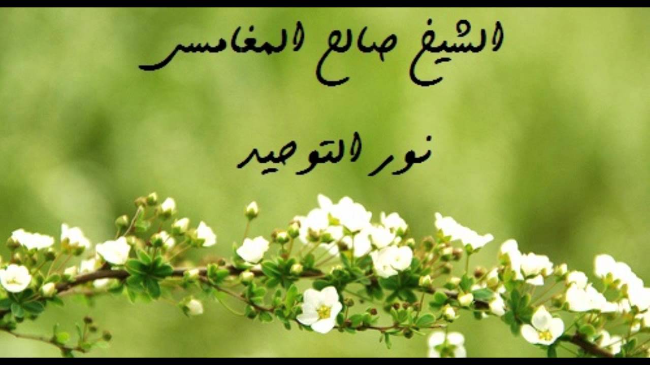 ●نور التوحيد● محاضرة للشيخ صالح المغامسي رائعة جدا