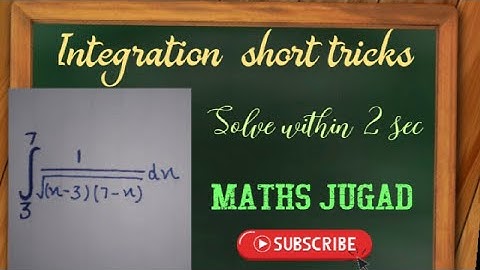 INTEGRATION SHORTCUT-SOLVE DEFINITE INTEGRATION IN 2 SECONDS//JEE/EAMCET/NDA/AIRFORCE/CET- TRICK