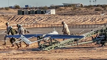 RQ-7 Shadow Drone Plane Launch & Recovery