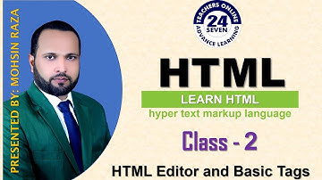 Editor for HTML (Urdu / Hindi) by Mohsin Raza - Tutorial No. 02