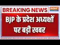 Breaking News : BJP के प्रदेश अध्यक्षों पर बड़ी खबर | BJP New State Presidents Update