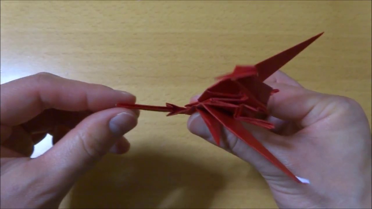 Origami 3d Dragon 折り紙 立体 ドラゴン 折り方 作り方 Youtube