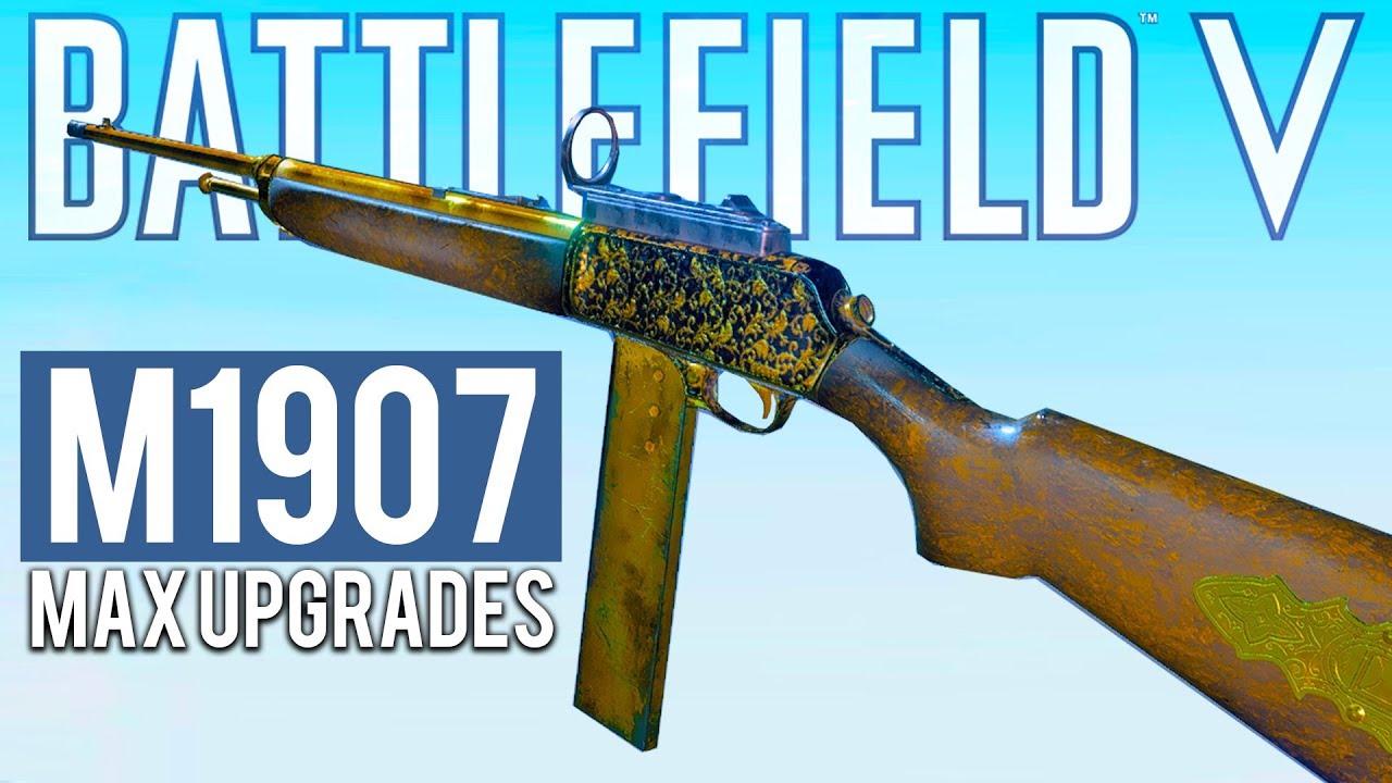 M1907 Rifle Mod FULLY UPGRADED M1907 Battlefield 5 - YouTube