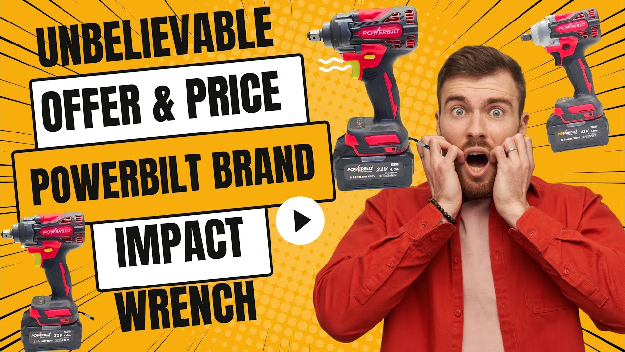 POWERBILT IMPACT WRENCH 21V PBTCLWR21 PBTCL21WR550 KUTBI