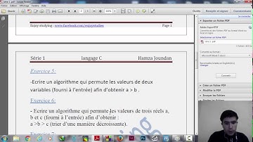 Série 1 langage C : exercice 5 permute: 2 variable afin d