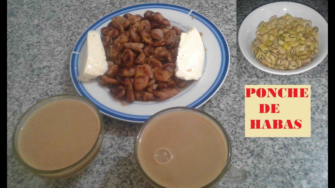 PREPARACION DE PONCHE DE HABAS ENTERAS