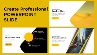 How to make a Professional PowerPoint Slides   Design Creative PowerPoint Slides  Pro Powerpoint