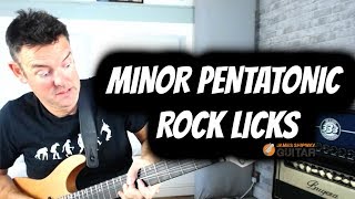 minor pentatonic rock licks