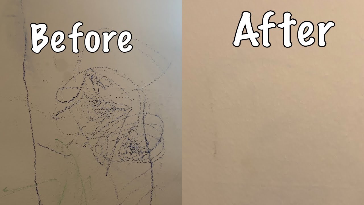 How To Remove Kids Pencil, Crayon, Marks On The Wall. - YouTube