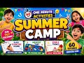 One minute activities for summer camp/best activities for summer camp/summer camp 1 min activities