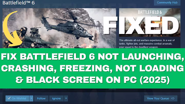 Fix Battlefield 6 Not Launching, Crashing, Freezing, Not Loading & Black Screen On PC (2025)