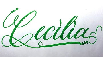 Cecilia Name Signature Calligraphy Status | #moderncalligraphy #cursive #YearofYou #cecilia @Cecilia