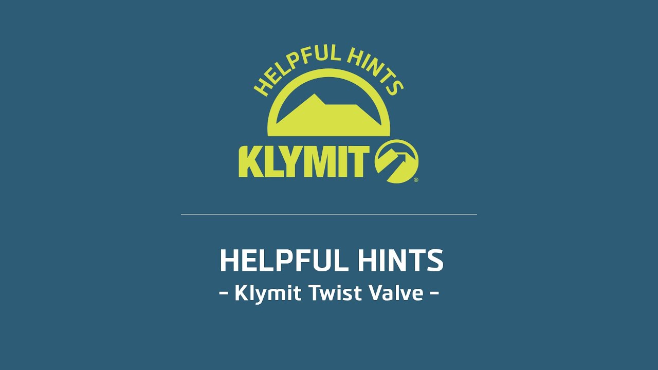 Helpful Hints How To Use The Klymit Twist Valve Youtube