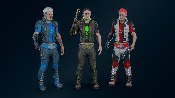 Cyberpunk man   Epic Skeleton Test UE4